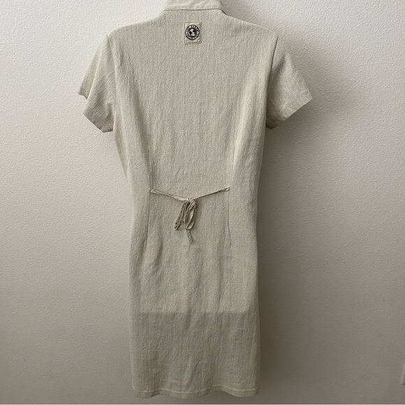 The Earth Collection, V-Neck Cotton Knee Length Dress - Picture 6 of 8